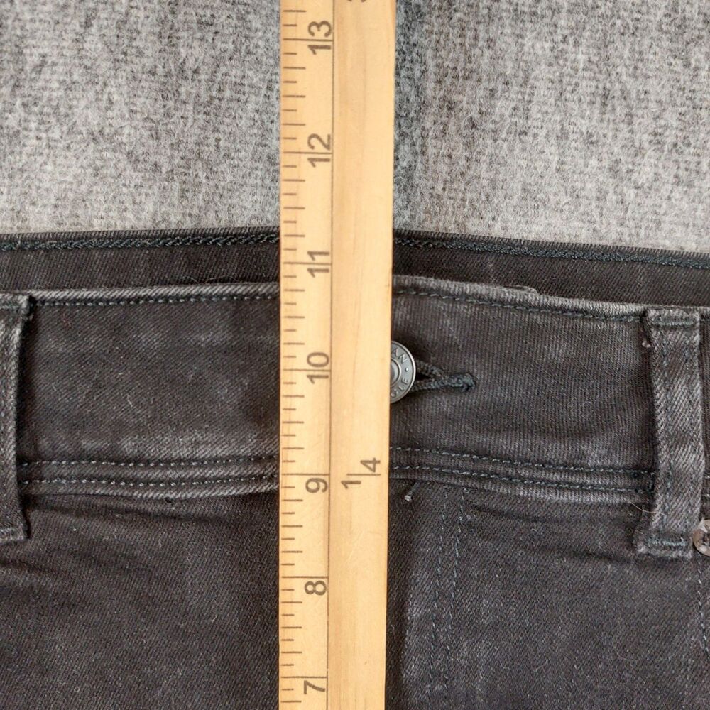 American Eagle Next Level Stretch Kick Boot Jeans Womens 16 (Fit 36x30) Black - Picture 7 of 8